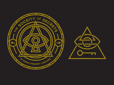 Not So Secret Outtakes badges brand eye logo logos mark pyramid seal secret secret society