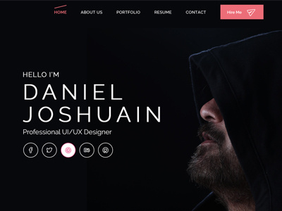 Personal web CV/Resume clean cv modern personal portfolio resume simple site ui ux vcard web