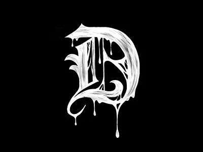 36 Days of Type _ Letter D 36 days of type d dripping type hand lettering lettering