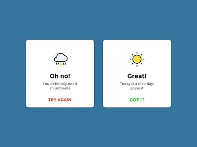 Daily UI #011 Flash Message cards dailyui day10 flash message notifications