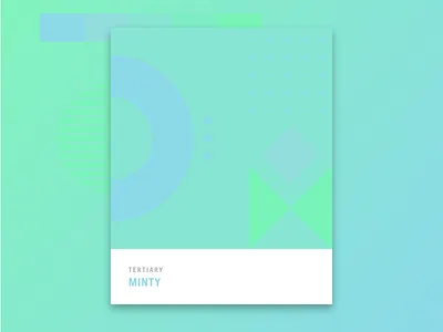 Color Study - Minty abstract art brand branding color green identity illustration mood teal