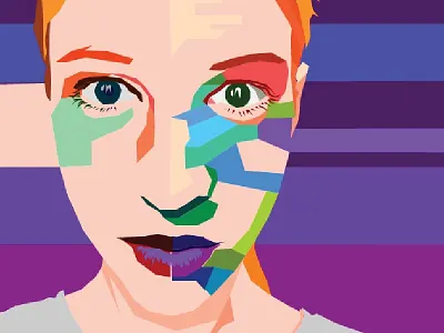 Eva (cropped vector portrait) illustration portrait svg vector