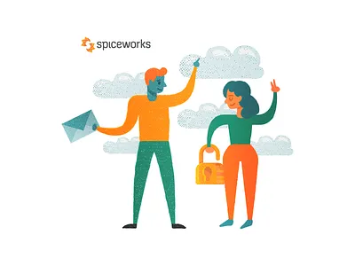 Character Illustration character clouds design illustration people