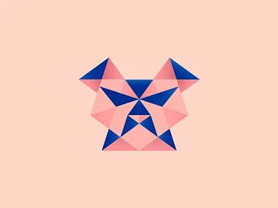 Dog Poly animal cachorro dog form geometry grid icon logo modernism pet shape triangle