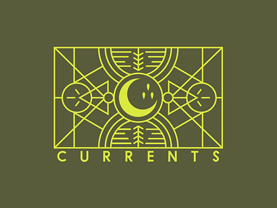 Forest Rituals currents forest geometric minimalism moon pyramids simple trees