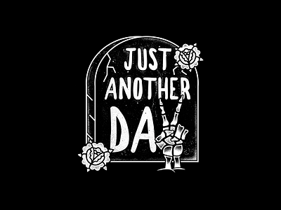 Peace peace roses skeleton spooky tombstone traditional tattoo