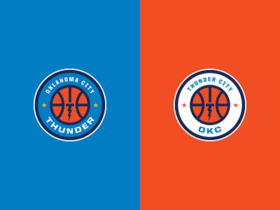 Oklahoma City Thunder basketball branding lightning logo nba okc oklahoma city roundel sports thunder