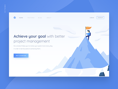 Achive your goal! cover freebies goal header icons illustration isometric management project todo ui web