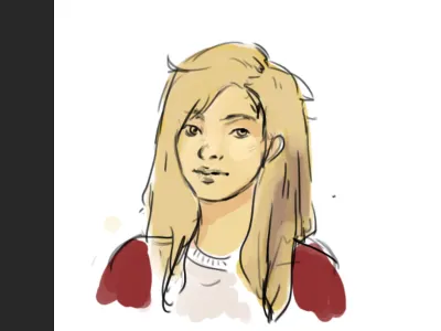 Sketch from work character comic drawing girl photoshop sketch