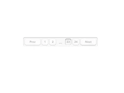 Pagination UI button buttons css depth navigation pagination shadows ui ux
