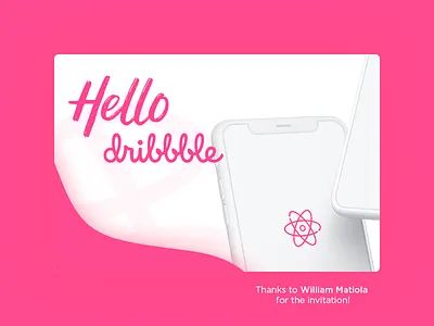 Hello Dribbble dribbble hello shot