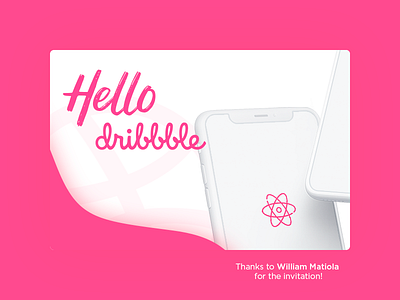 Hello Dribbble dribbble hello shot