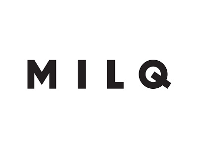 MILQ design edmonton indie logo milq pop typography vector