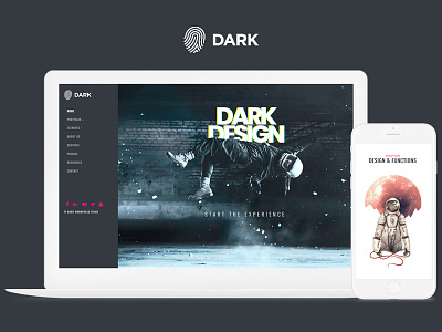 Dark WordPress Theme Live Website Builder dark landing page plugins responsive site builder templates theme visual composer web design web development wordpress