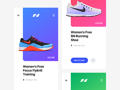 Sneakers app button colors ecommerce sneakers ui