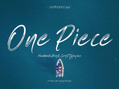 One Piece - Typeface brush font brush lettering calligraphy hand lettering handmade font lettering magazine photoshop script typeface typography wedding