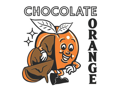 Chocolate Orange weed strain art cartoon chocolate food freddys fuego marijuana orange packaging weed