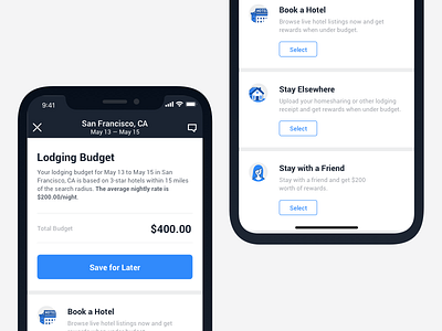 LodgingX budget business expenses fintech flights hotels lodging search travel travelbank ui