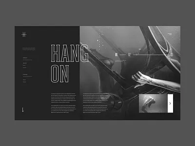 movie concept concept dark grid lander modern movie offset photo ui ux