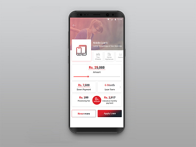 Loan EMI ui ux