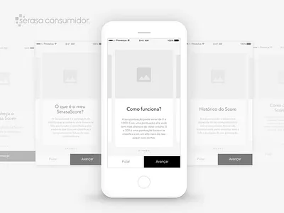 Serasa Score - Onboarding invision onboarding prototype score serasa wireframe