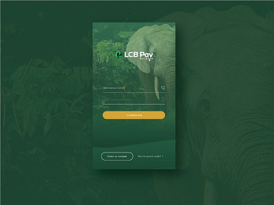 LCB Pay - App Login Screen application design in login sign ui ux