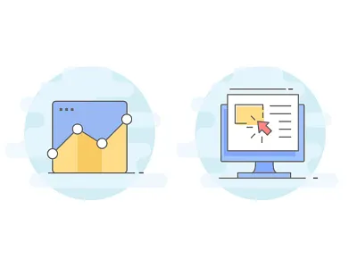 Analytics Illustrations analytics icon design metrics