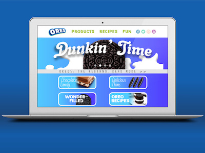 Oreos Website Redesign art direction branding concept graphic design logo mobile ui ux web design