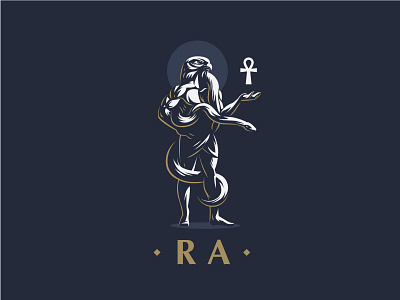 Ra ankh egypt egyptian falcon gods hawk mythology ra snake vector