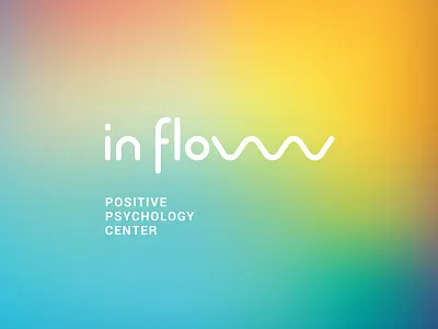 InFlow flow logo logotype medicine psychology type wave