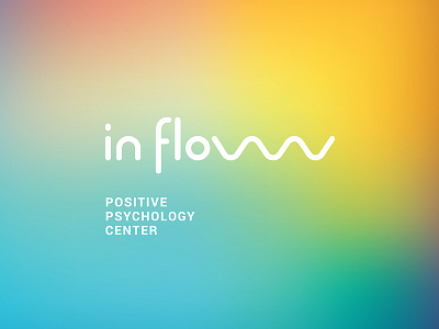 InFlow flow logo logotype medicine psychology type wave