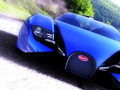 Bugatti Retrospect 3d automotive bugatti car design concept design illustration industrial design modeling product design rendering retrospect