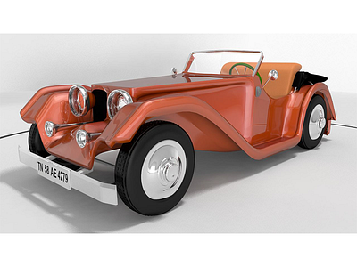 Vintage Car 3d car model vintage