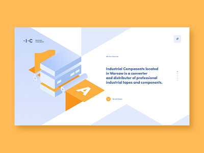 Industrial Components illustration isometric poland ux warsaw web web design webdesign