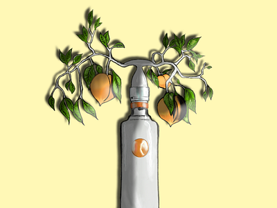 Ciroc Peach advertising design illustration visual design