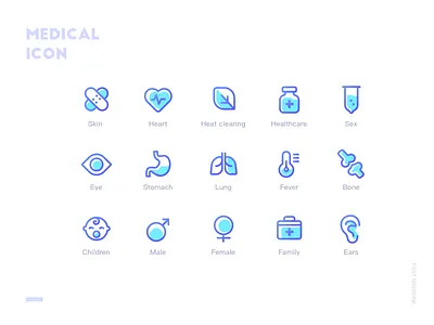 Medical icon design colour icon medical ui ux