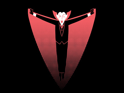 #36daysoftype - V is for Vampire character design digital illustration illustration type