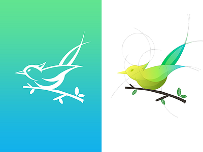 Bird Logo bird illustrator logo sketch