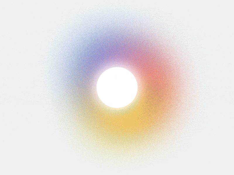 Noisy gradients after effects animated animation ball balls color colors colour glow light raindbow