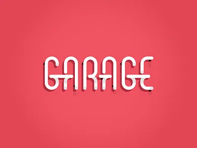 Garage Logo branding identity lettering logo logo design