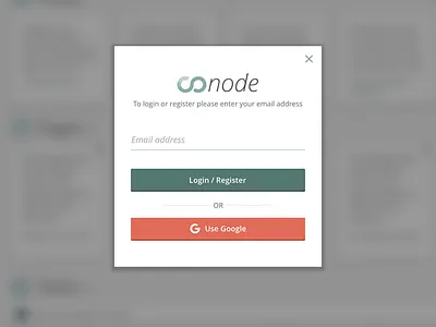 Unified Login & Registration admin blur dashboard email flat login modal overlay register sign up ui