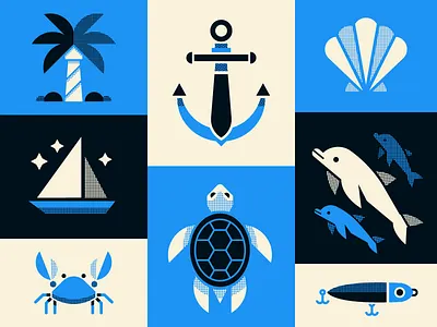 Florida anchor beach crab destin dolphin florida lure ocean shell turtle