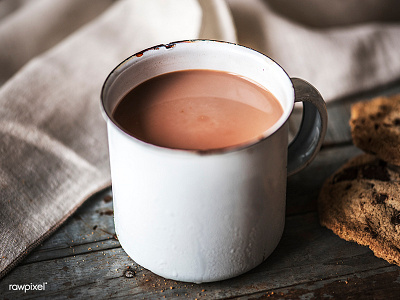 Hot chocolate chocolate cookies hot chocolate morning