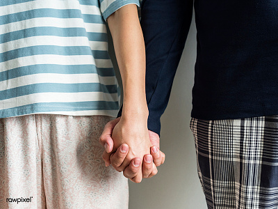 Together closeup family holding hands love together