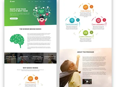 Kids Health Landing Page design health kid landing page ui web website