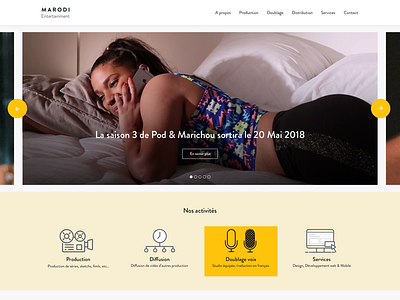 Marodi company agency ui web design
