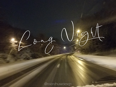 Long Night Script Font font handwriting handwritten script signature typedesign