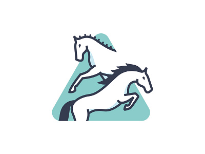 Logo Deltaruiters branding dressage horse identity jumping logo riding school