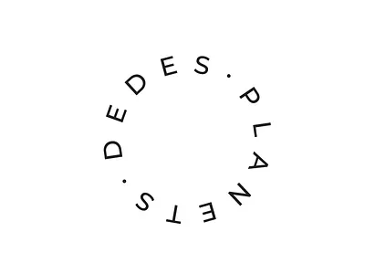 Dede's planets font logo montserrat simple typo