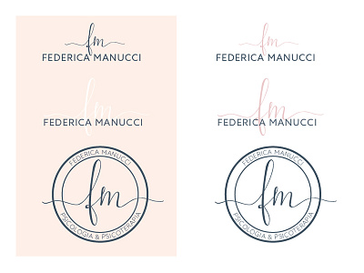 FM Logo brand identity branding identity logo mark monograms pink